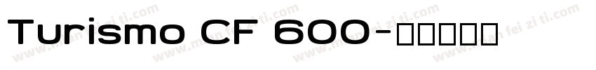 Turismo CF 600字体转换